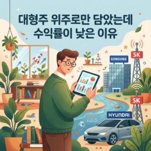 대형주 위주로만 담았는데 수익률이 낮은 이유