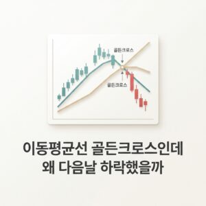 이동평균선 골든크로스인데 왜 다음날 하락했을까