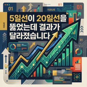 5일선이 20일선을 뚫었는데 결과가 달라졌습니다
