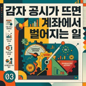 감자 공시가 뜨면 계좌에서 벌어지는 일
