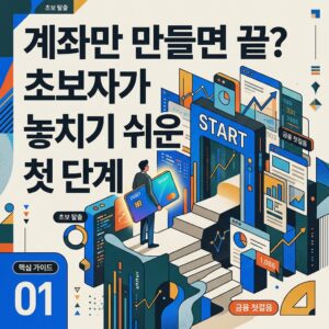계좌만 만들면 끝? 초보자가 놓치기 쉬운 첫 단계
