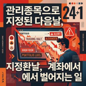 관리종목으로 지정된 다음날, 계좌에서 벌어지는 일