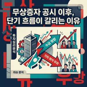 무상증자 공시 이후, 단기 흐름이 갈리는 이유