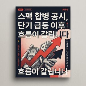 스팩 합병 공시, 단기 급등 이후 흐름이 갈립니다