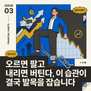 오르면 팔고 내리면 버틴다, 이 습관이 결국 발목을 잡습니다