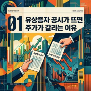 유상증자 공시가 뜨면 주가가 갈리는 이유