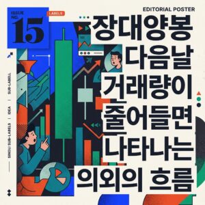 장대양봉 다음날 거래량이 줄어들면 나타나는 의외의 흐름
