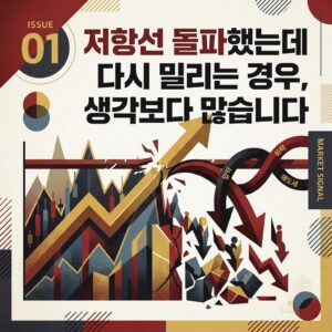 저항선 돌파했는데 다시 밀리는 경우, 생각보다 많습니다