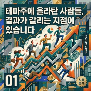 테마주에 올라탄 사람들, 결과가 갈리는 지점이 있습니다