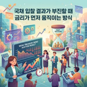 국채 입찰 결과가 부진할 때 금리가 먼저 움직이는 방식