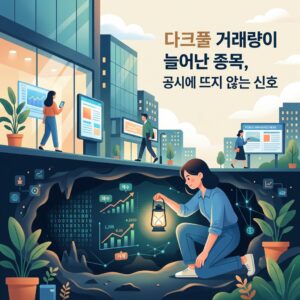 다크풀 거래량이 늘어난 종목, 공시에 뜨지 않는 신호