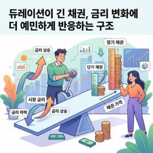 듀레이션이 긴 채권, 금리 변화에 더 예민하게 반응하는 구조