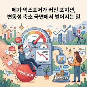 베가 익스포저가 커진 포지션, 변동성 축소 국면에서 벌어지는 일