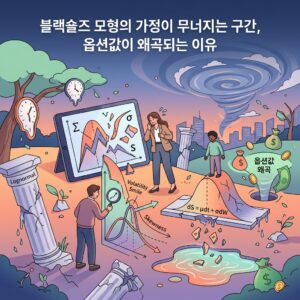 블랙숄즈 모형의 가정이 무너지는 구간, 옵션값이 왜곡되는 이유