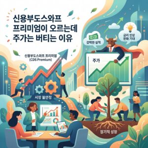 신용부도스와프 프리미엄이 오르는데 주가는 버티는 이유