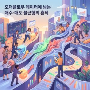 오더플로우 데이터에 남는 매수·매도 불균형의 흔적