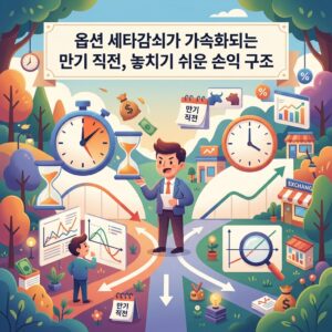 옵션 세타감쇠가 가속화되는 만기 직전, 놓치기 쉬운 손익 구조