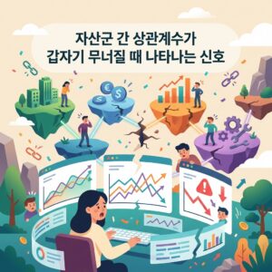 자산군 간 상관계수가 갑자기 무너질 때 나타나는 신호