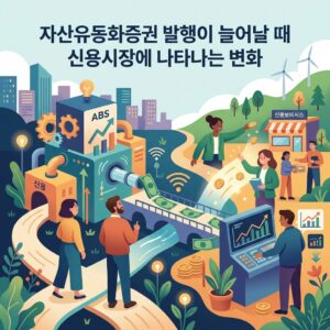 자산유동화증권 발행이 늘어날 때 신용시장에 나타나는 변화