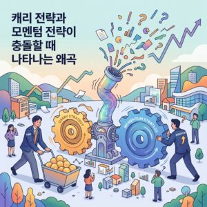 캐리 전략과 모멘텀 전략이 충돌할 때 나타나는 왜곡