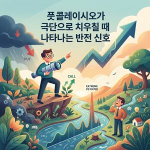 풋콜레이시오가 극단으로 치우칠 때 나타나는 반전 신호