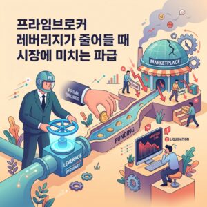 프라임브로커 레버리지가 줄어들 때 시장에 미치는 파급